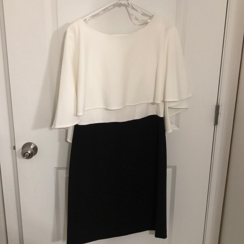 Calvin Klein cape dress